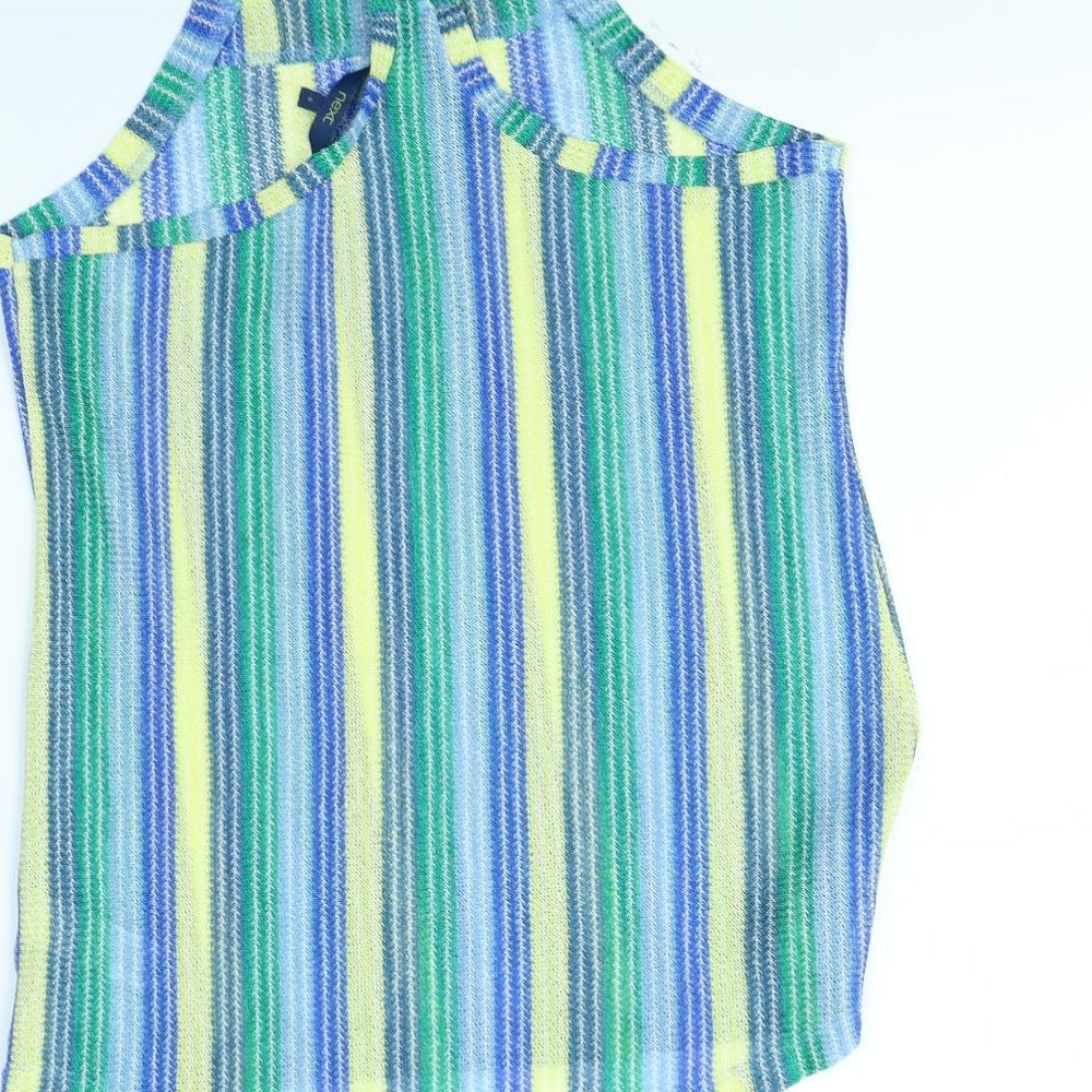NEXT Womens Multicoloured Striped Basic T-Shirt Size 8