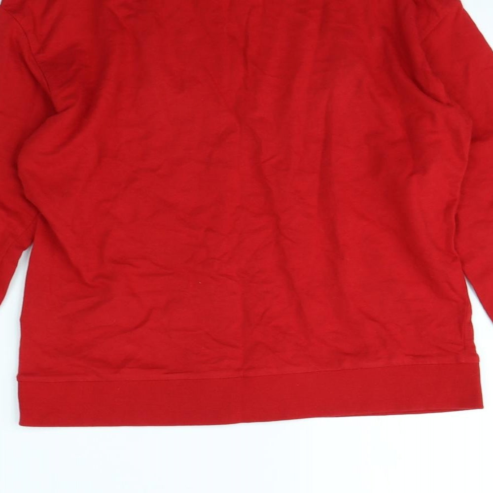H&M Womens Red Pullover Jumper Size XS