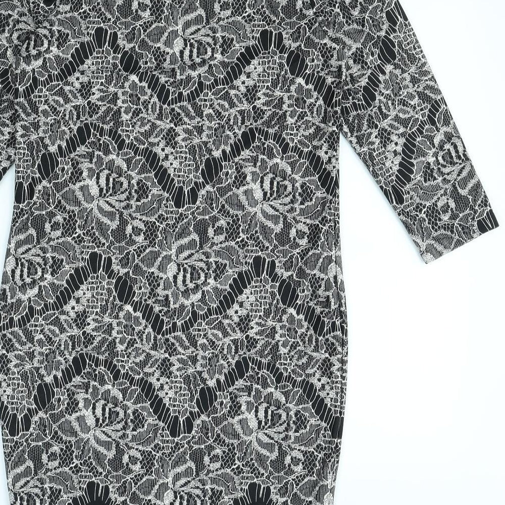 Warehouse Womens Black Shift Size 8