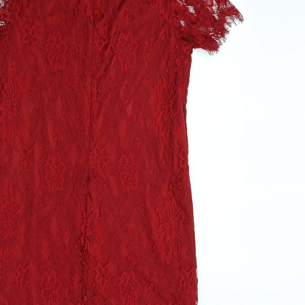 New Look Womens Red Mini Size 10