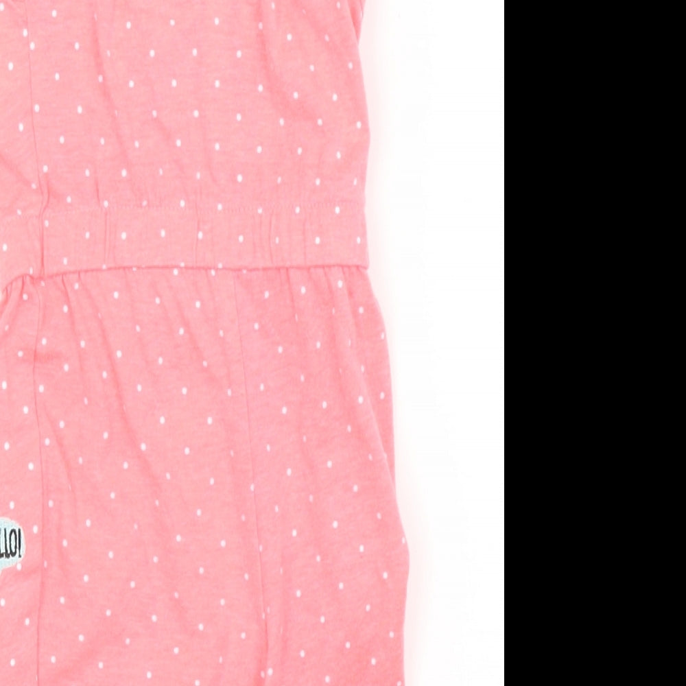 made with love Baby Pink Spotted Babygrow One-Piece Size 0-3 Months