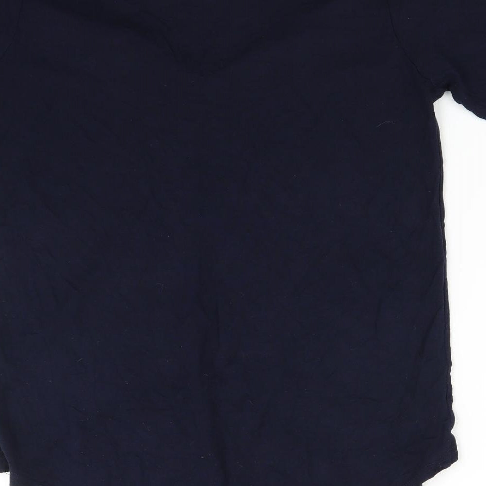I SAW IT FIRST Womens Blue Basic T-Shirt Size 8