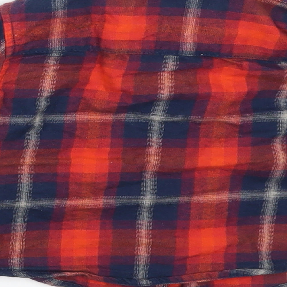 NEXT Baby Red Plaid Basic Button-Up Size 3-6 Months