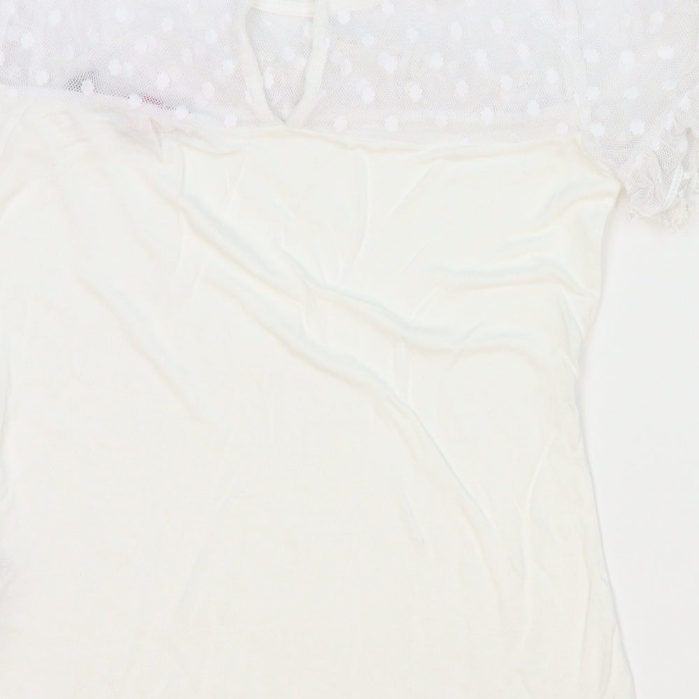 Dorothy Perkins Womens White Basic Blouse Size 4