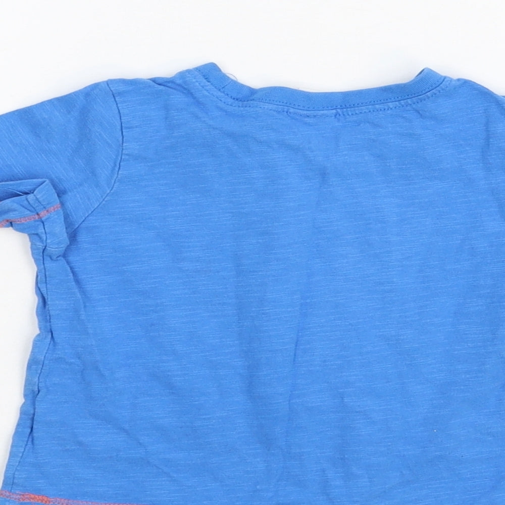 Mini Club Boys Blue Basic T-Shirt Size 9-12 Months