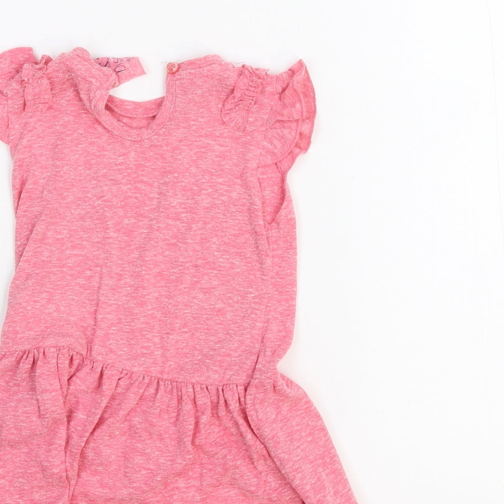 Young Dimention Girls Pink T-Shirt Dress
