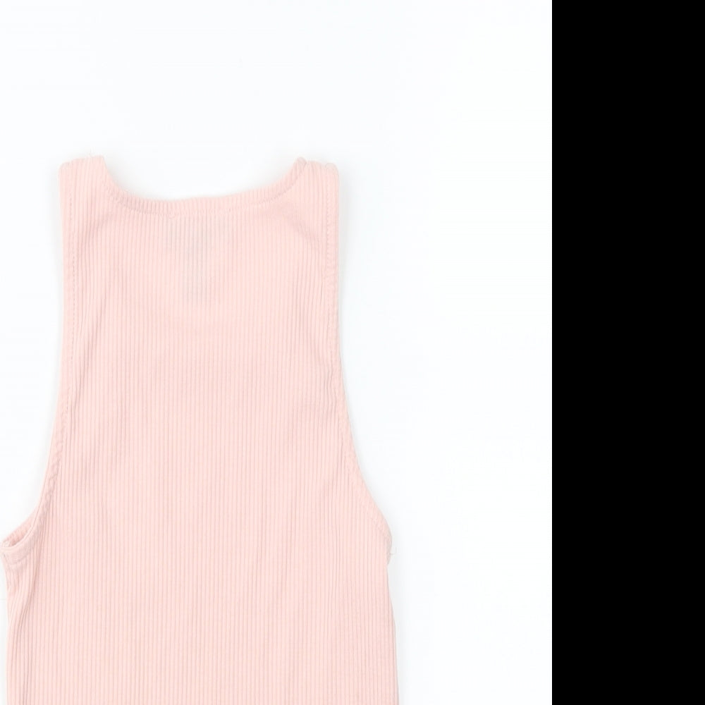 New Look Womens Pink Basic Tank Size 6