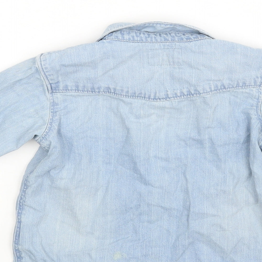 H&M Baby Blue Basic Button-Up Size 12-18 Months