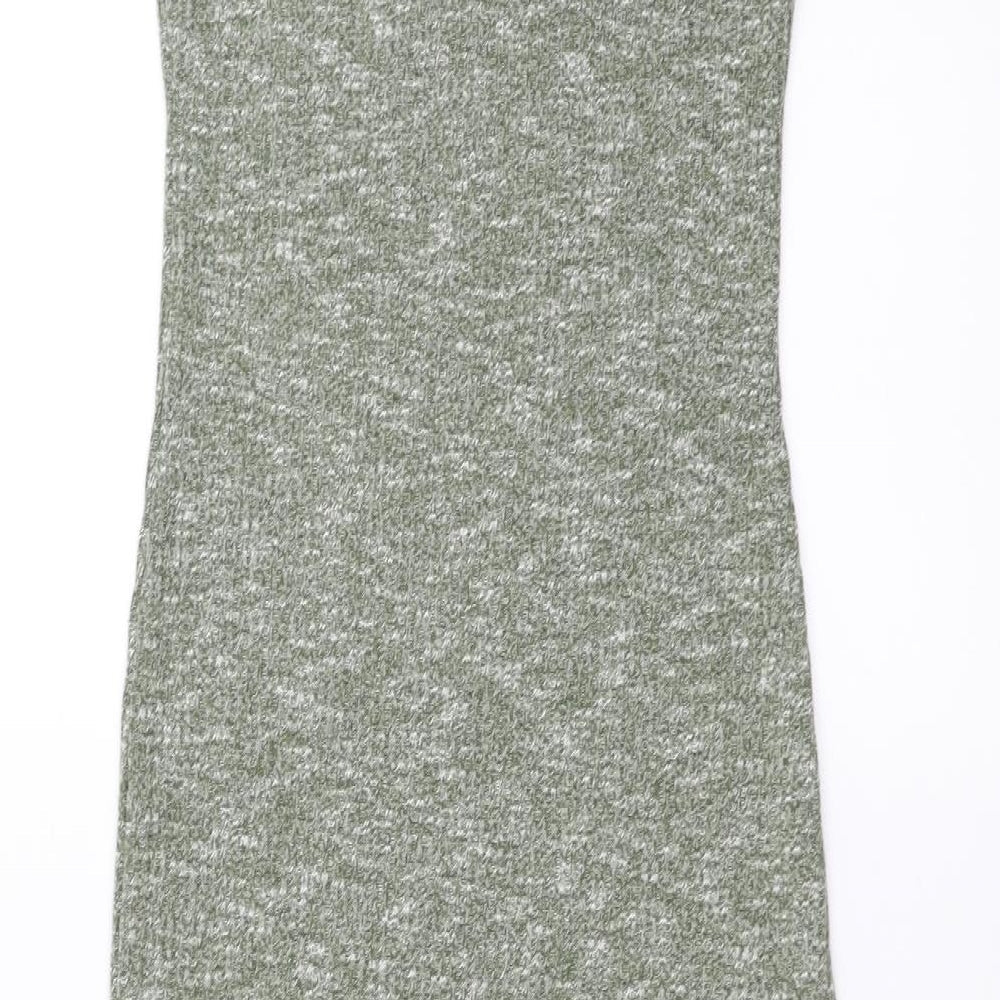 Icon Womens Green T-Shirt Dress Size S