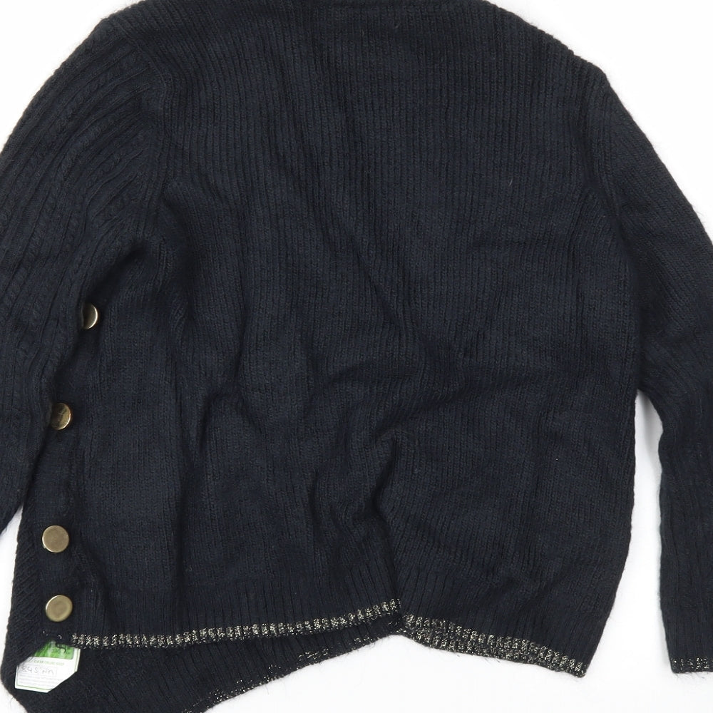 M&S Womens Black Pullover Jumper Size 10
