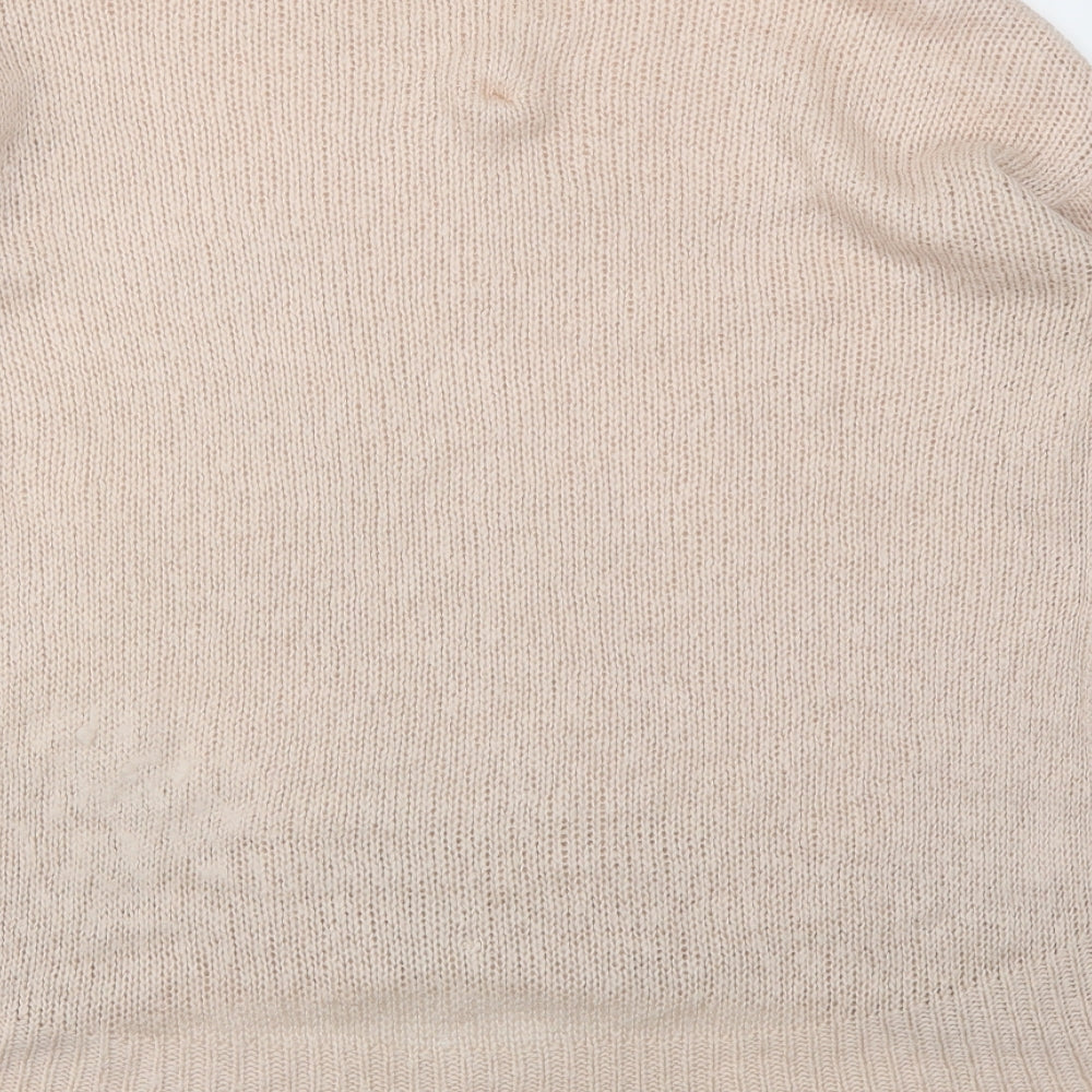 New Look Womens Pink Pullover Jumper Size S