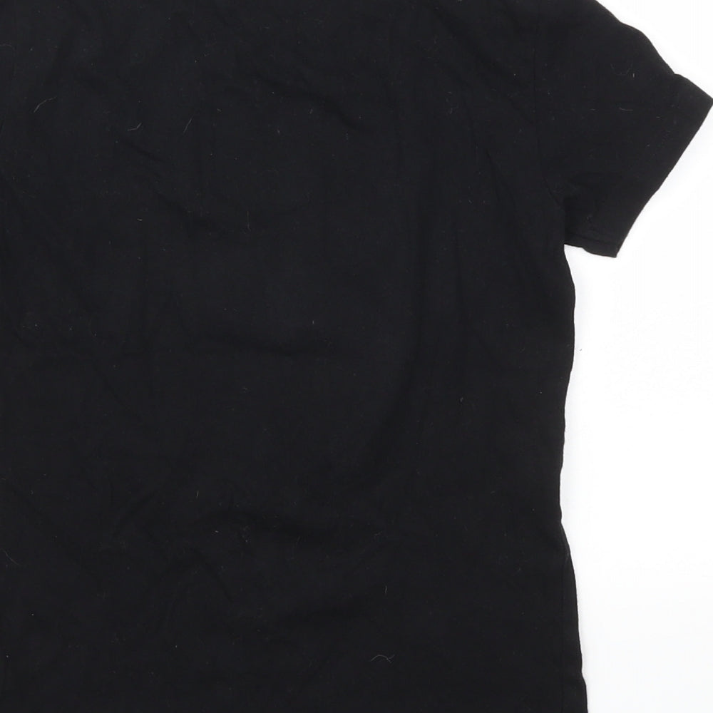 UTLAWS Boys Black Animal Print Basic T-Shirt Size 7-8 Years