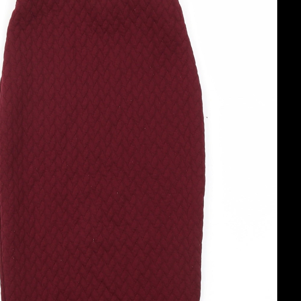 Blonde + Blonde Womens Purple A-Line Skirt Size 8