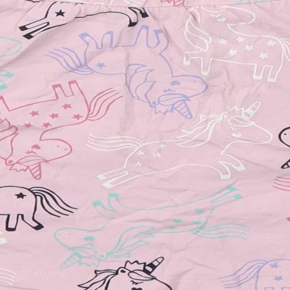 George Girls Pink Animal Print Flare Skirt Size 5-6 Years