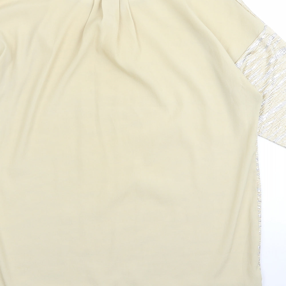 Oasis Womens Gold Basic T-Shirt Size S