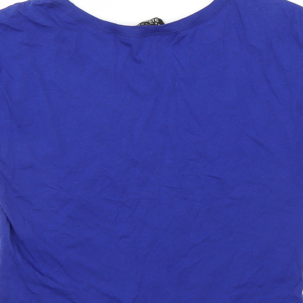 New Look Girls Blue Basic T-Shirt Size 9 Years