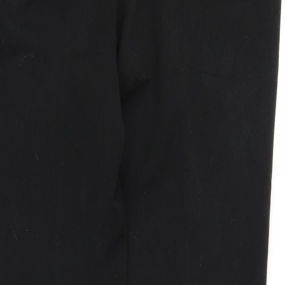 M&S Womens Black Trousers Size 12 L27 in