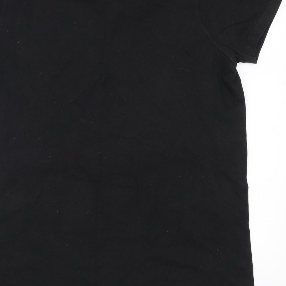 Hanes Womens Black Basic T-Shirt Size S - Marshmallows Can Not Fly Therefore I am a Marshmallow