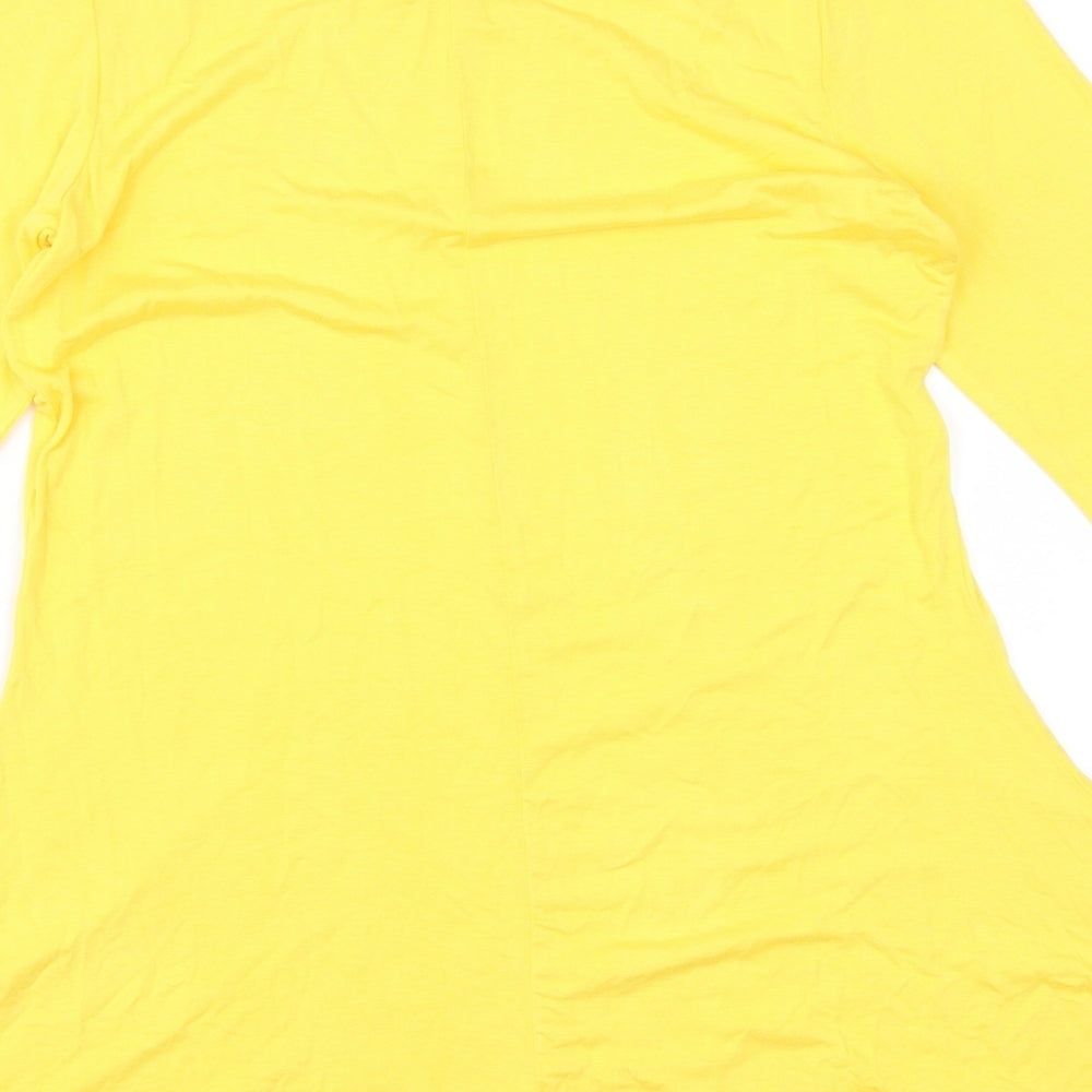 Anthony Studio Womens Yellow Rayon T-Shirt Dress Size S