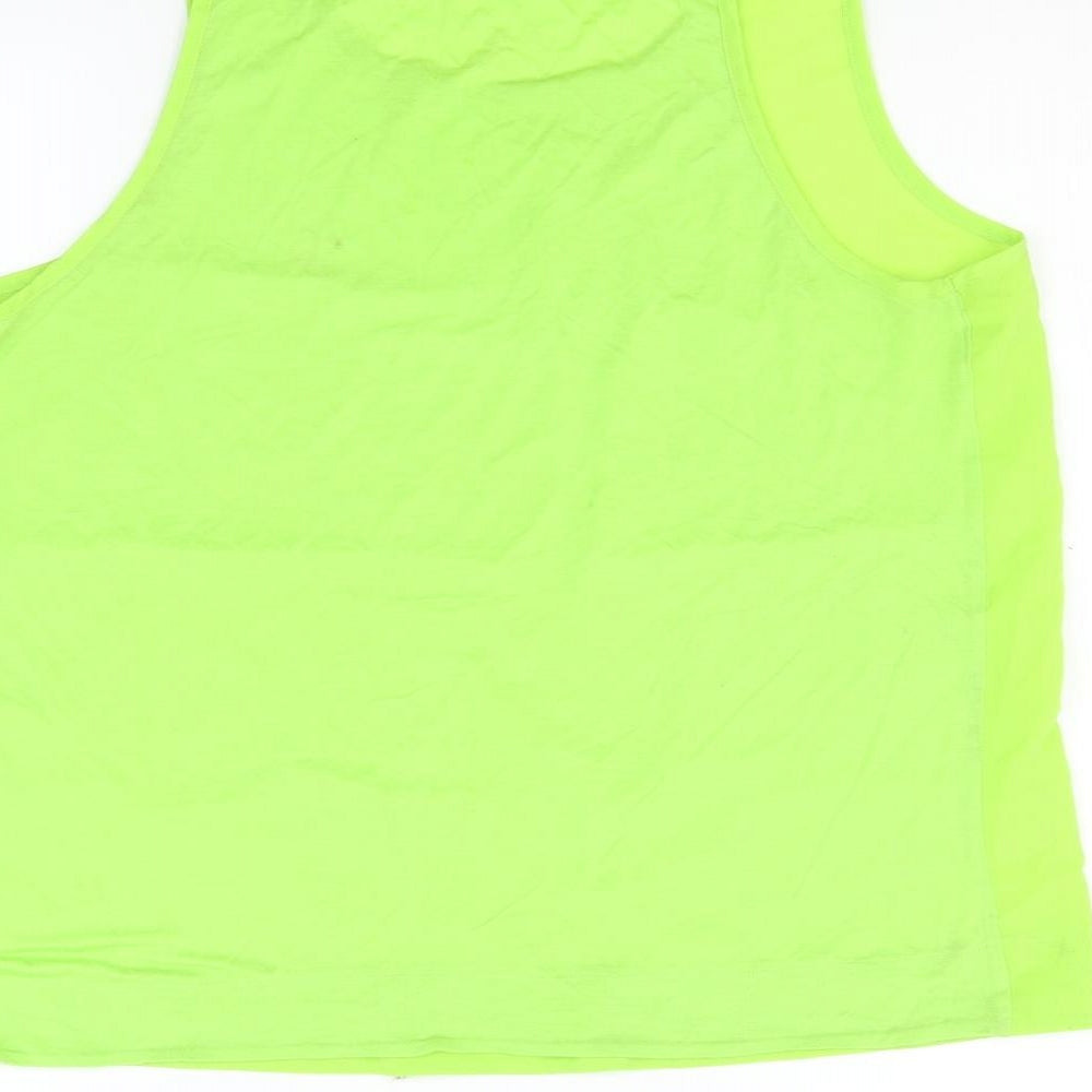 French Connection Womens Green Basic Tank Size XL