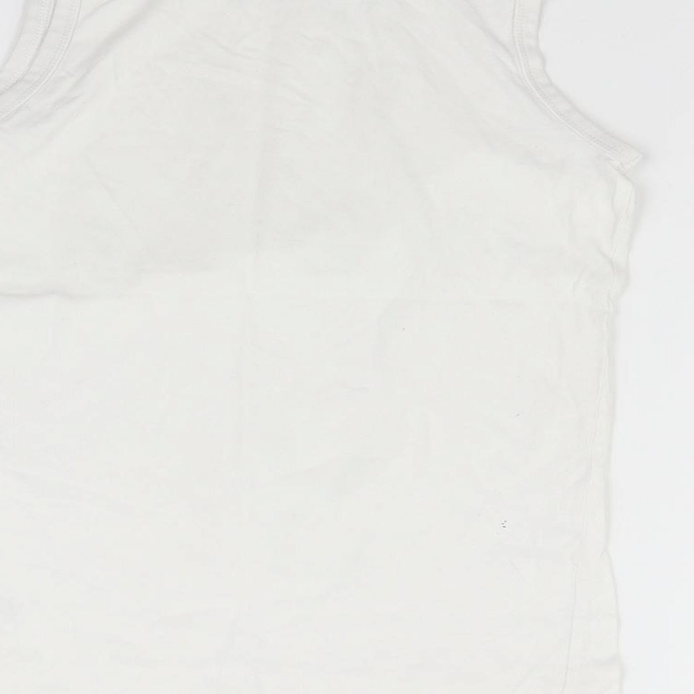 NEXT Girls Silver Basic Tank Size 9 Years