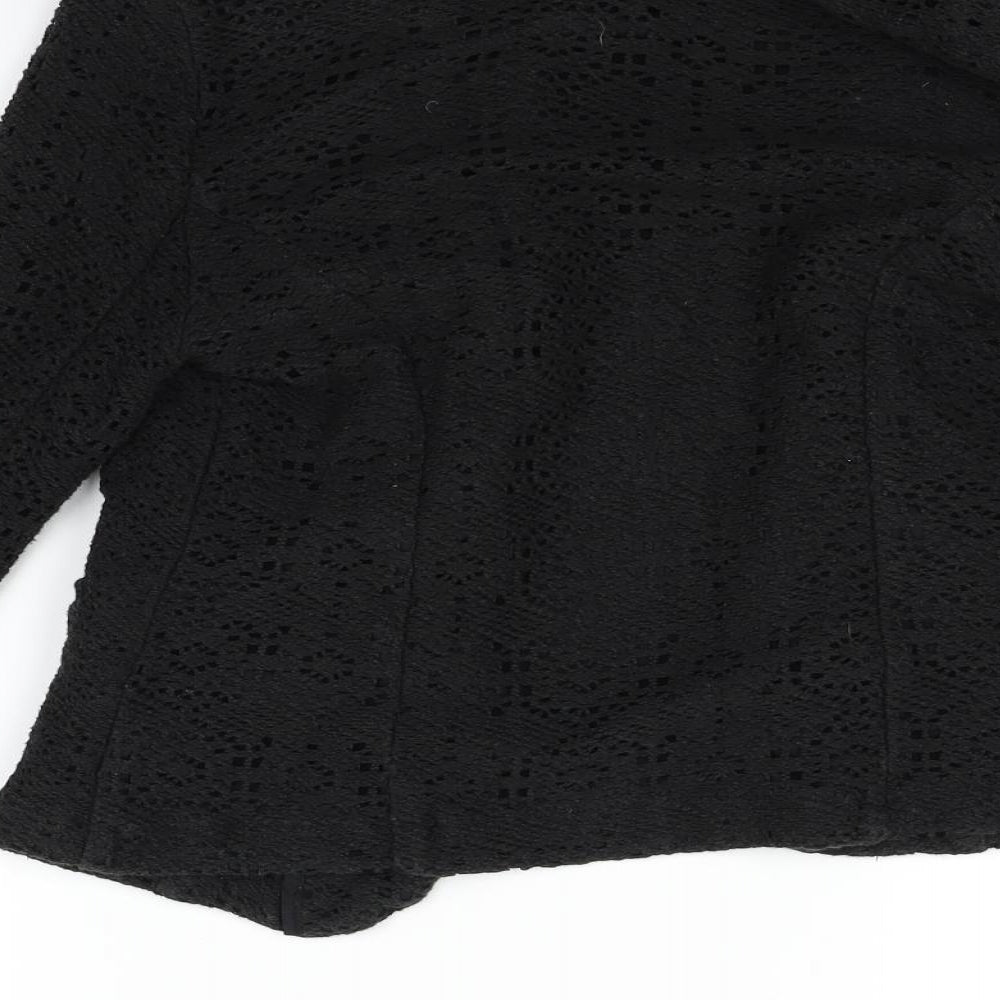 New Look Womens Black Cape Jumper Size 10