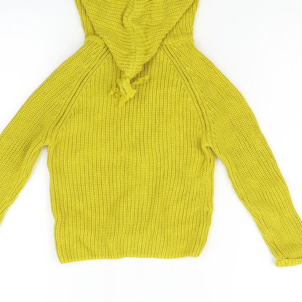 Next Girls Yellow Cardigan Jumper Size 12-18 Months