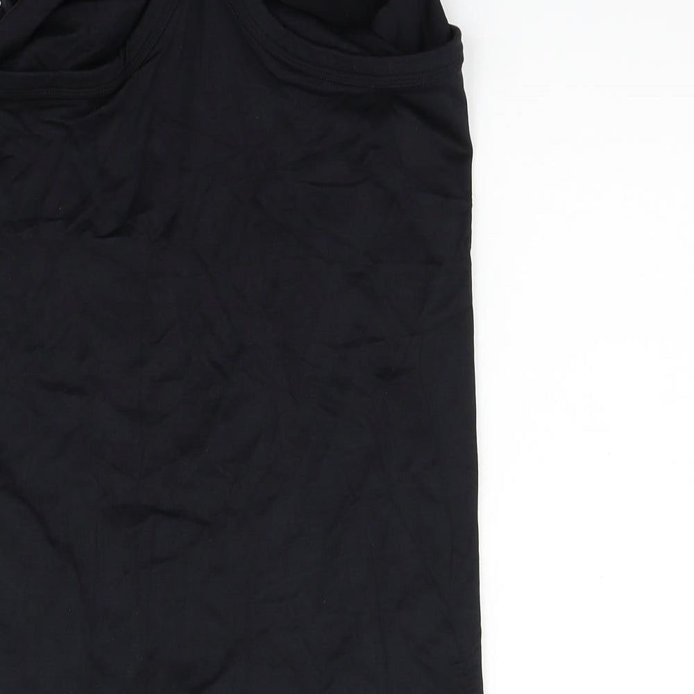 morea Womens Black Basic Tank Size L