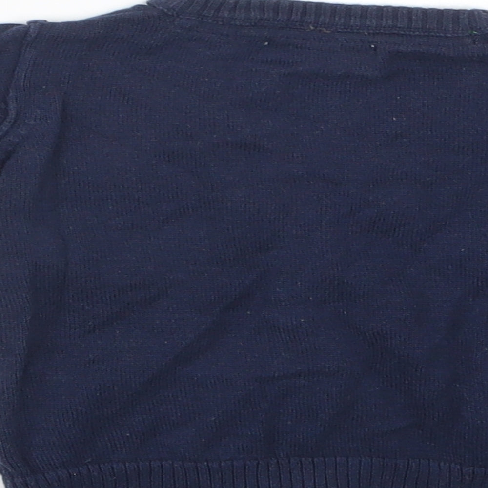 Early Days Boys Blue Knit Cardigan Jumper Size 6-9 Months