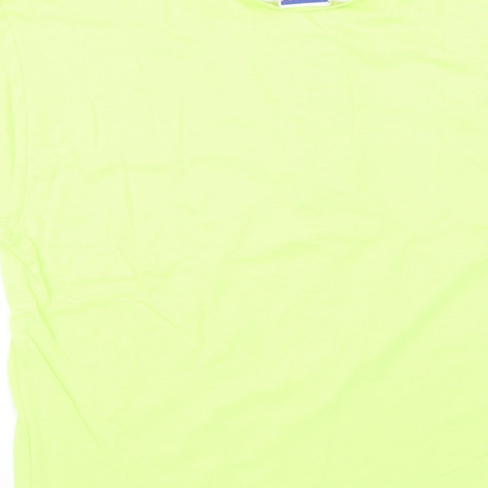 uptown girl Womens Green Basic T-Shirt Size S