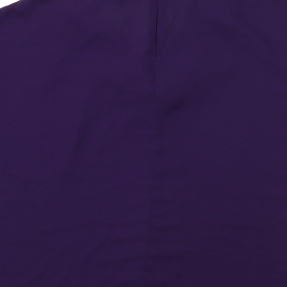 Select Womens Purple Basic Blouse Size 8