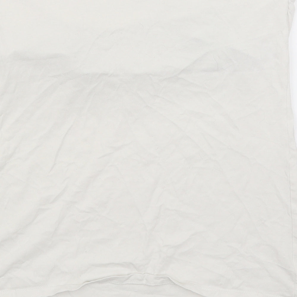 Papaya Womens White Basic T-Shirt Size 16