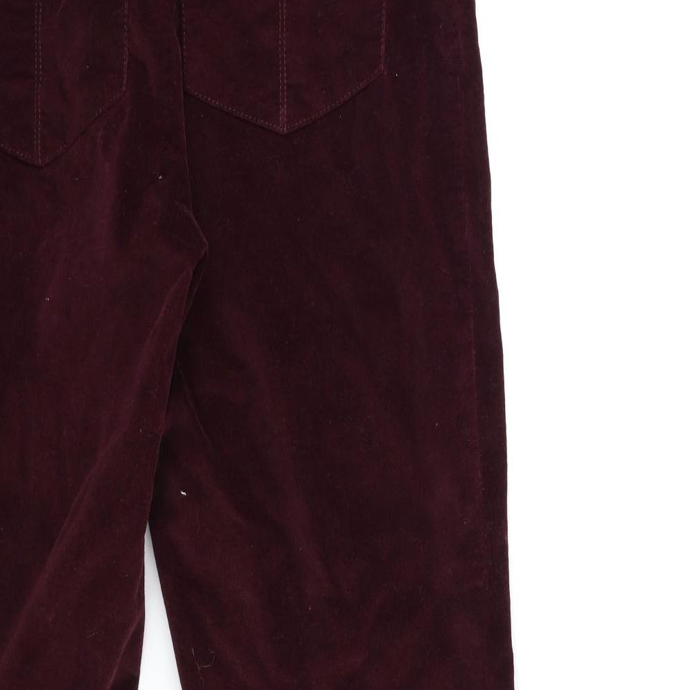 specially cut Womens Red Trousers Size 30 in L29 in