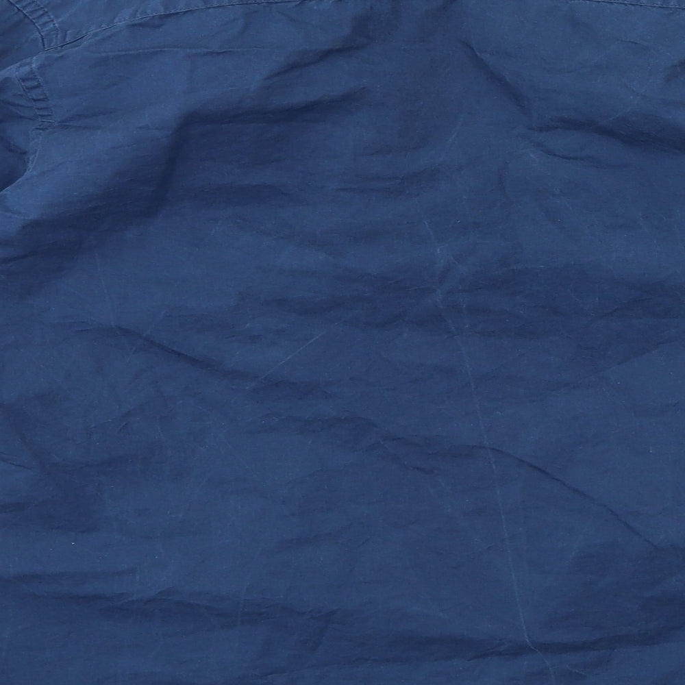 Brand Mens Blue Button-Up Size S