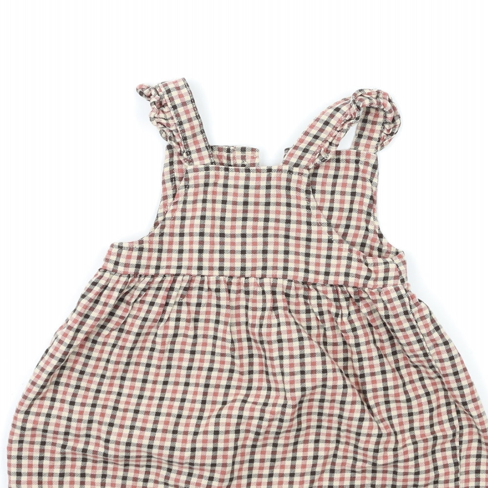 FRED&FLO Baby Brown Check Fit & Flare Size 12 Months