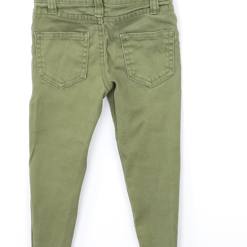 Denim & Co. Baby Green Denim Snow Pants Jeans Size 12-18 Months