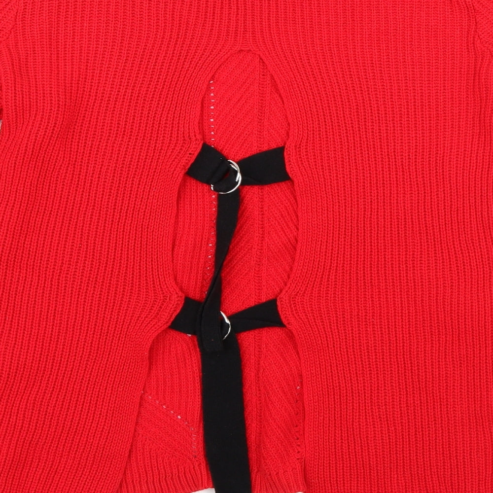 Primark Womens Red Pullover Jumper Size XS