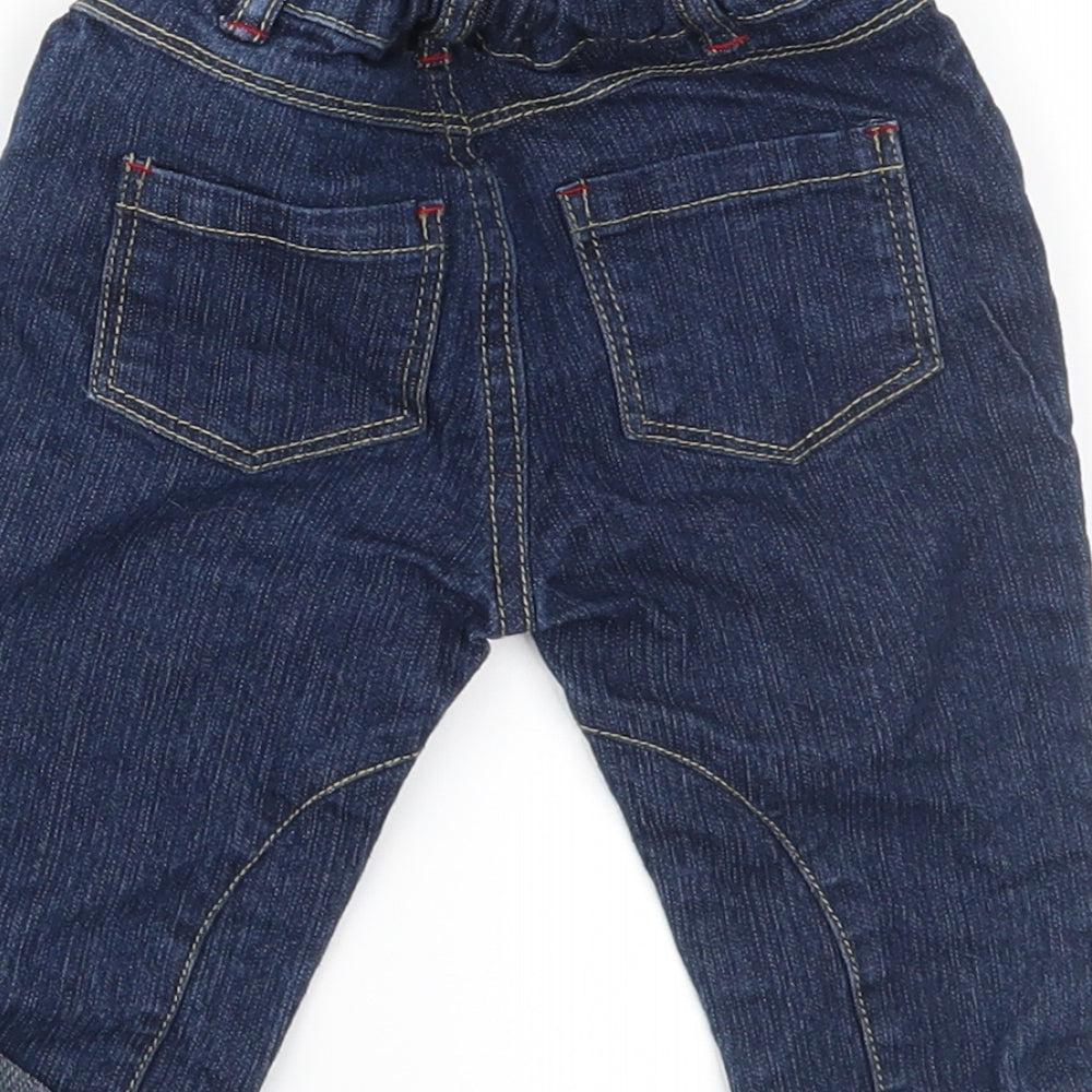 Preworn Baby Blue Denim Jogger Jeans Size 6-9 Months