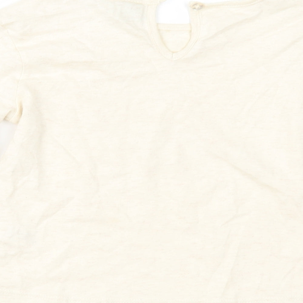 TU Girls Beige Basic T-Shirt Size 2-3 Years