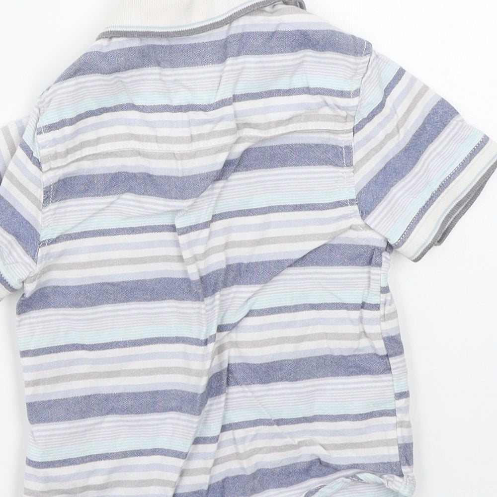 Primark Boys White Striped Basic Button-Up Size 2-3 Years
