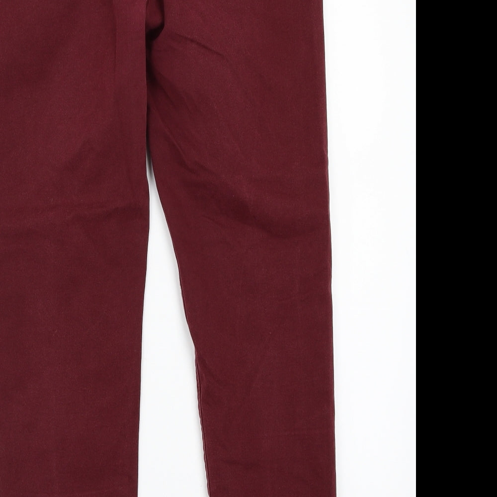 George Womens Red Straight Jeans Size 12 L27 in