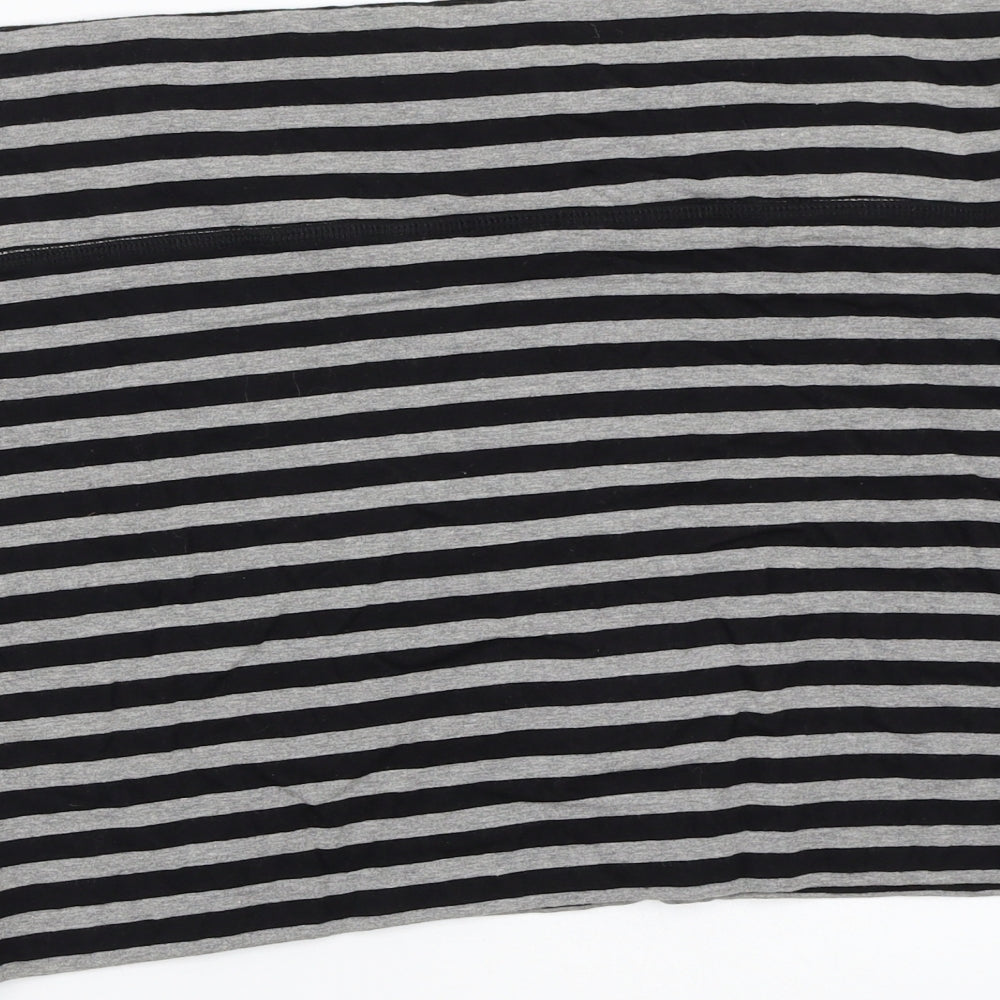 Newlook Womens Grey Striped Basic Tank Size 18