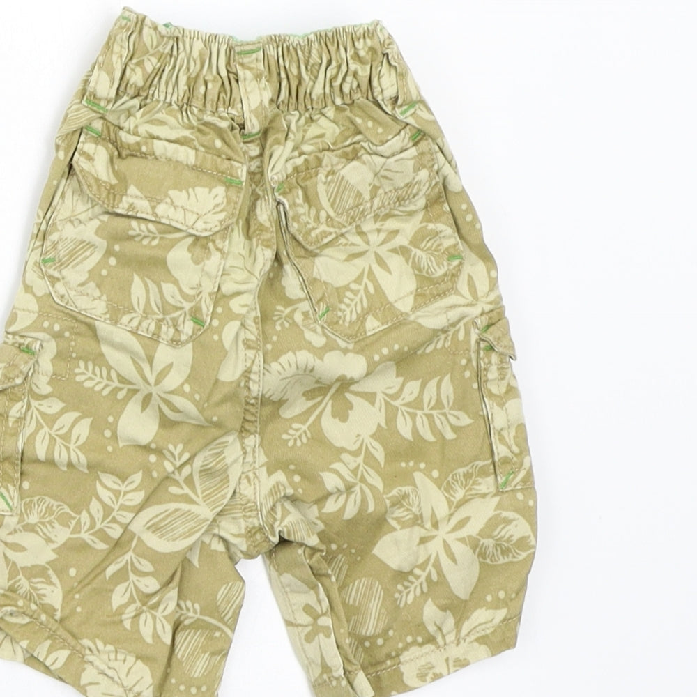 Gap Boys Green Floral Cropped Trousers Size 3-6 Months