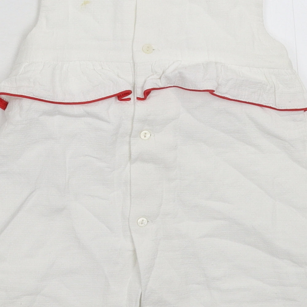 Zara Girls White Fit & Flare Size 12-18 Months
