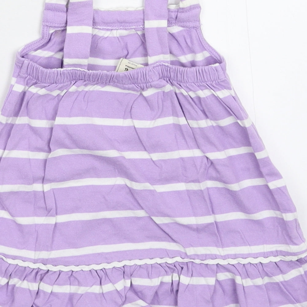 Old Navy Girls Purple Striped Tank Dress Size 3-6 Months