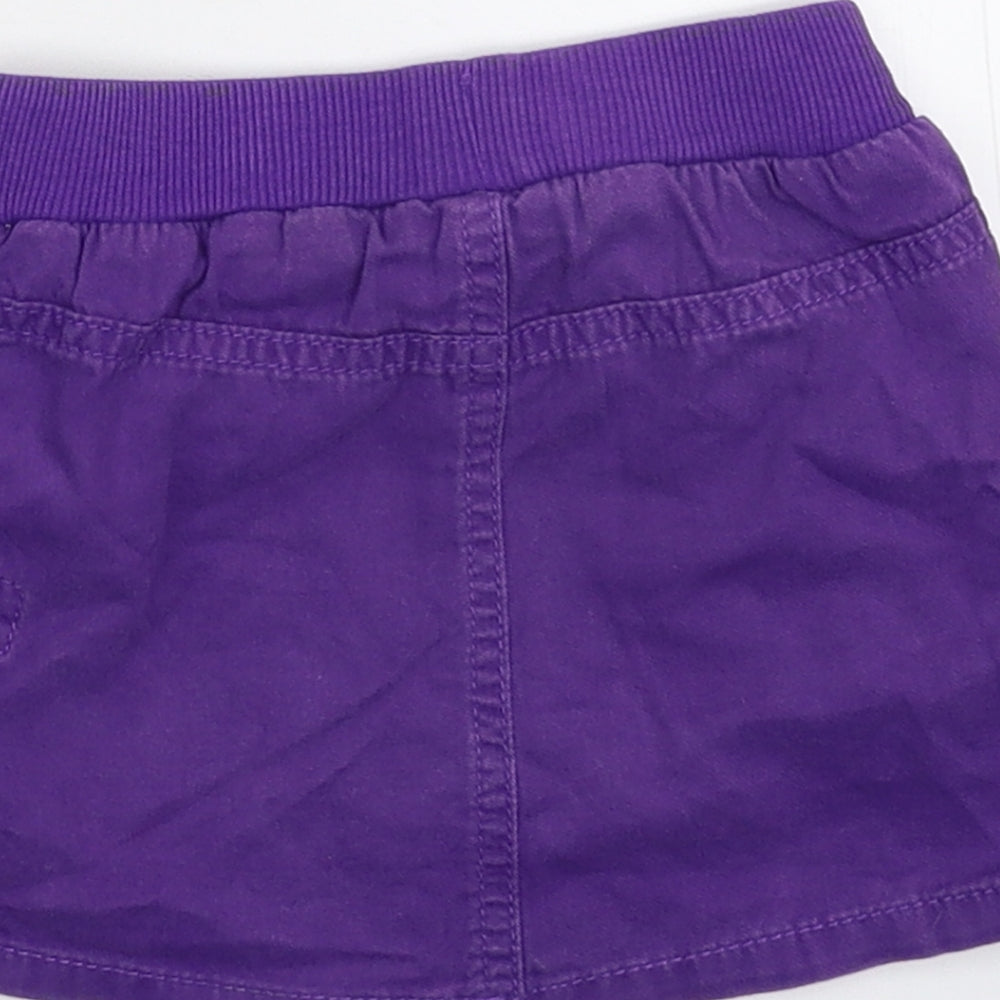 Preworn Girls Purple Denim A-Line Skirt Size 2 Years