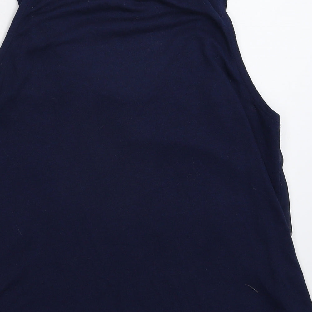 River Island Womens Blue Basic Tank Size 10
