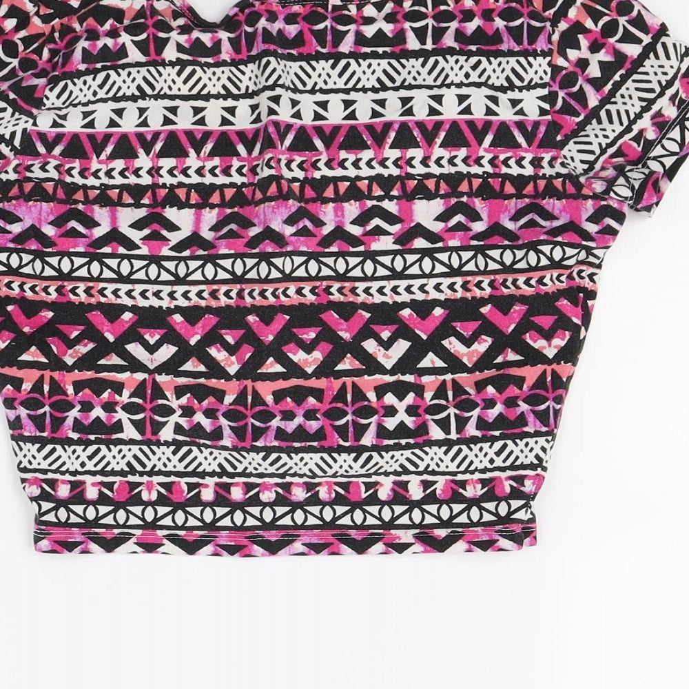 New Look Womens Pink Basic T-Shirt Size 8
