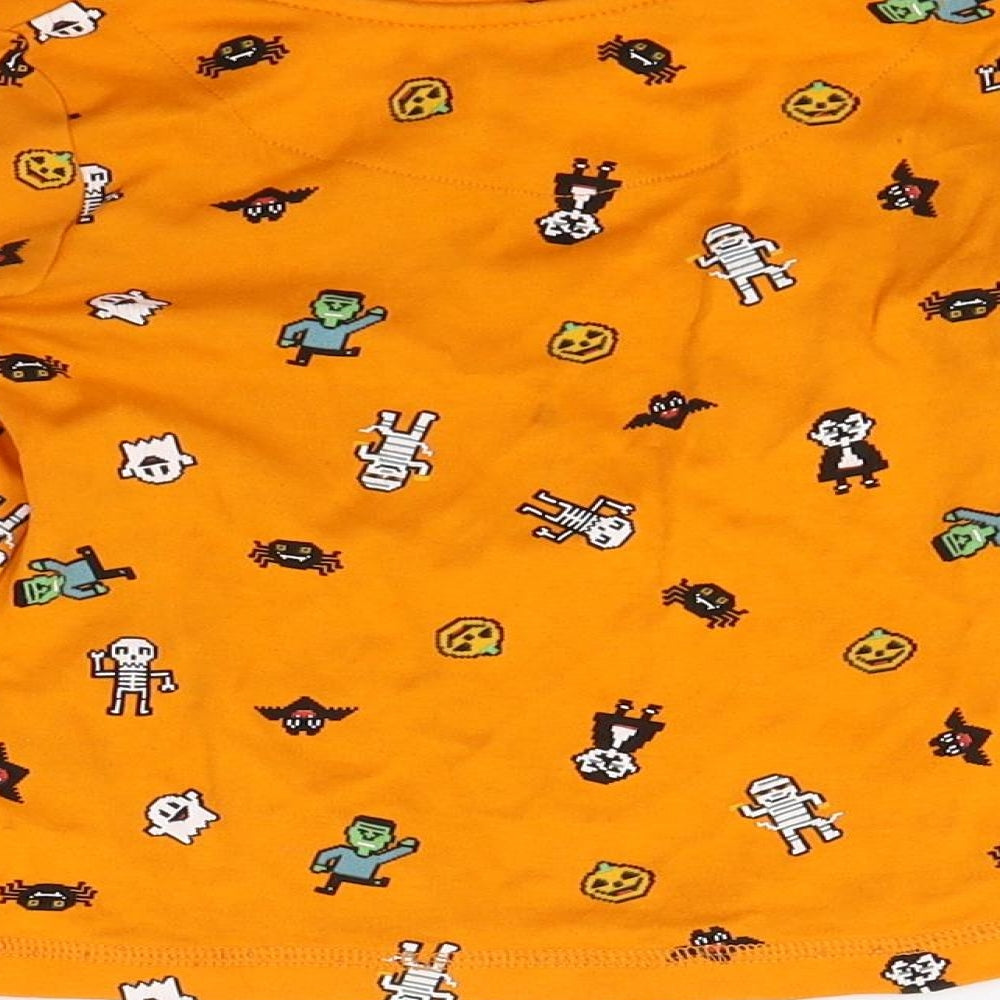George Boys Orange Pullover Sweatshirt Size 2-3 Years - Robots