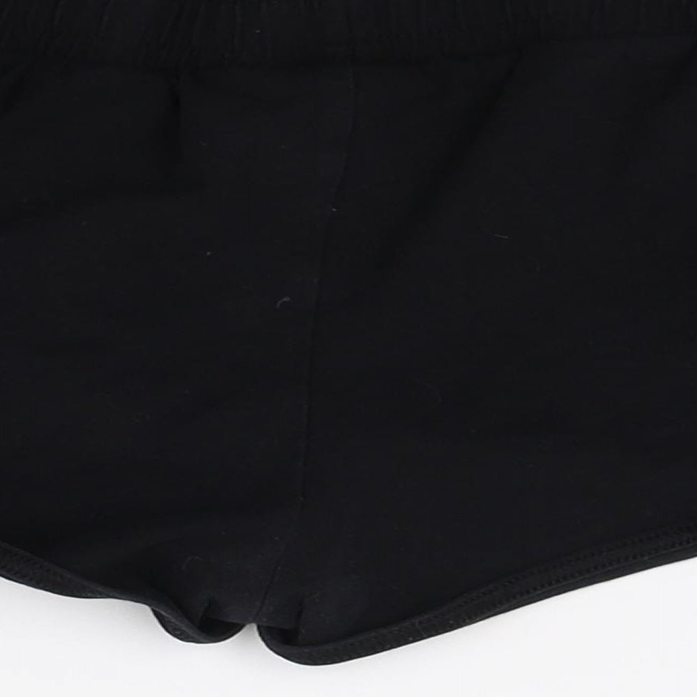TU Girls Black Jersey Cut-Off Shorts Size 9 Years